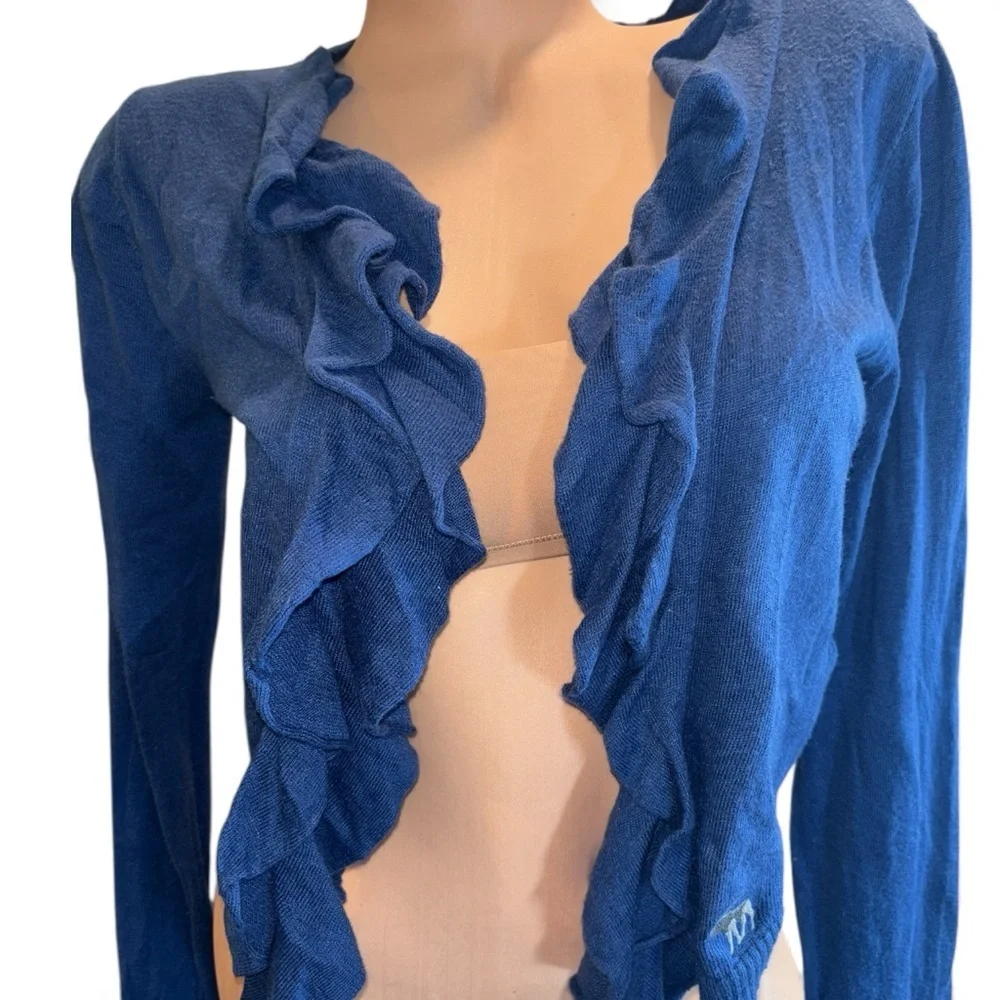Abercrombie & Fitch Blue Knit Sweater cardigan